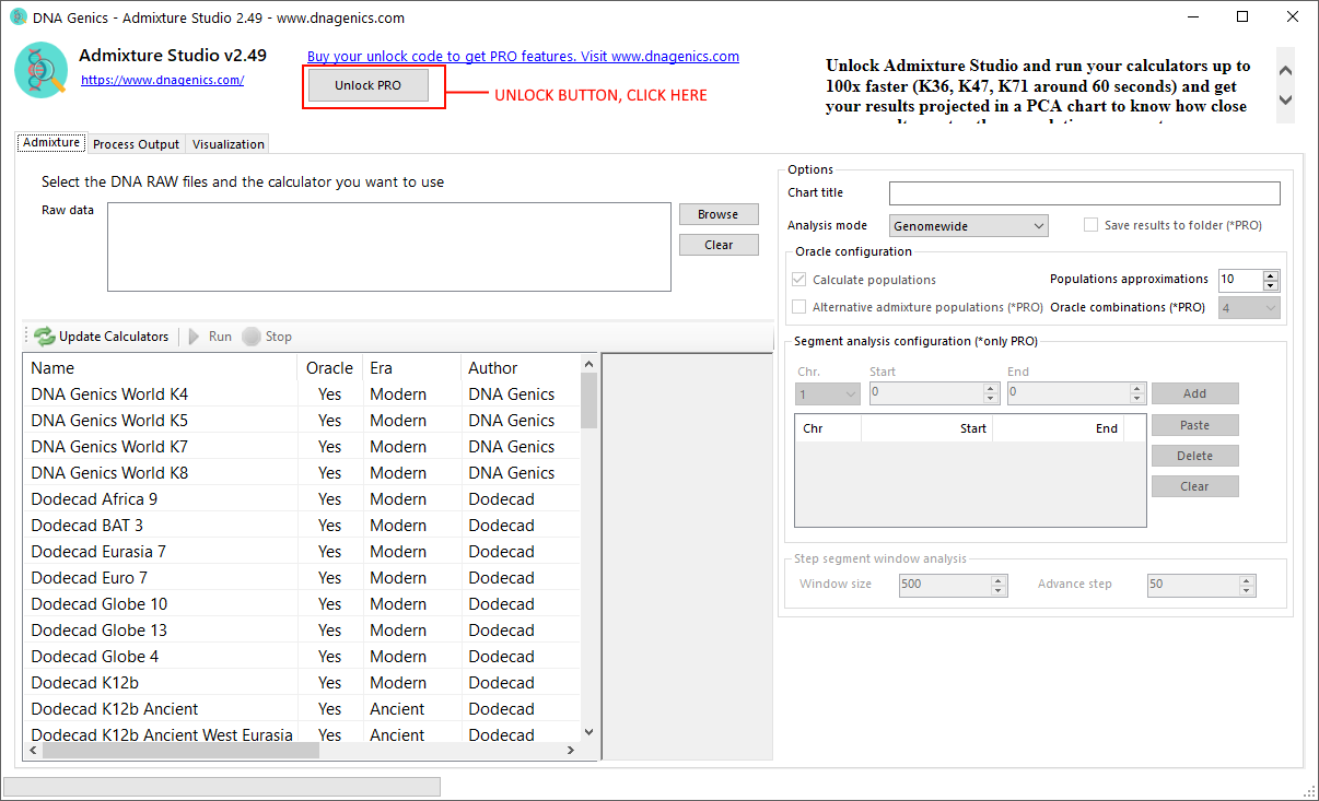 PRO unlock form