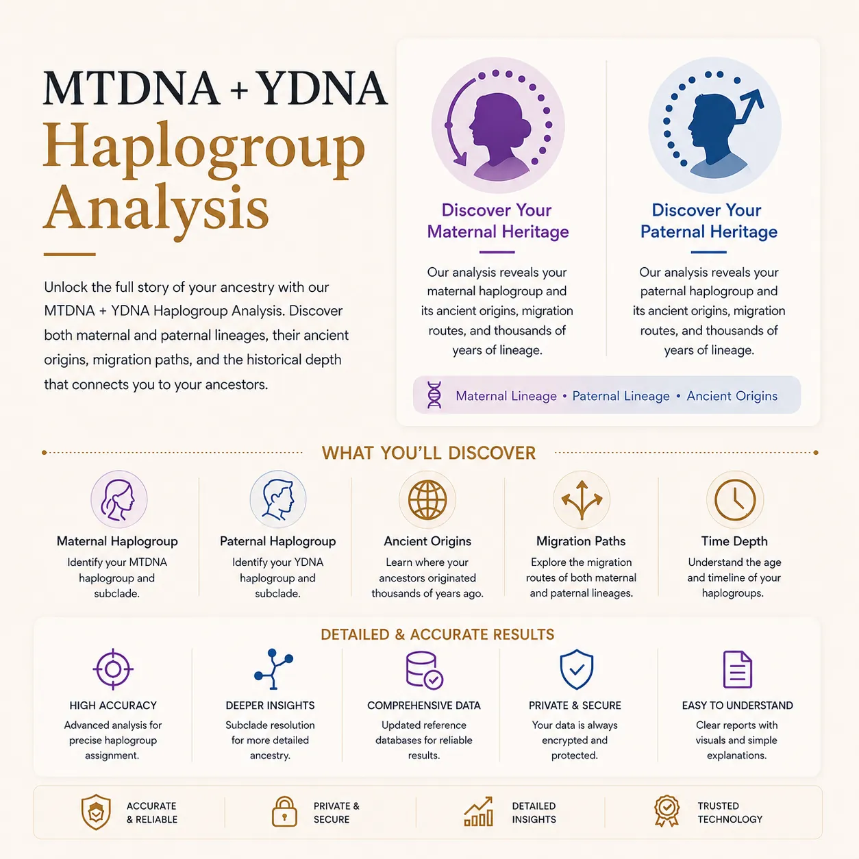 Haplogroups Report (YDNA + MTDNA)