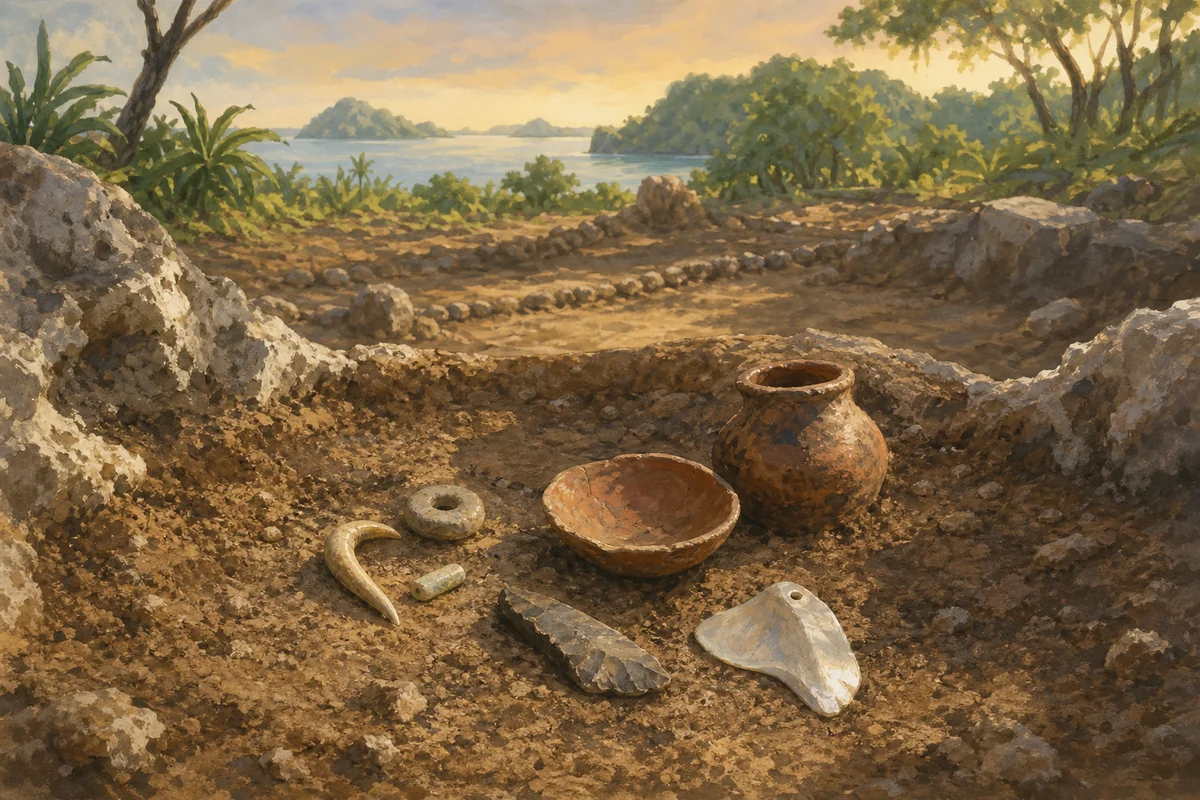 Koror Quarry (AI-generated illustration)